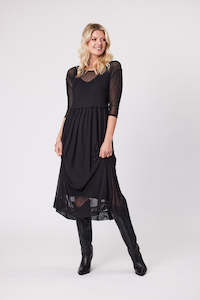 Lemon Tree Rossellini 371 Victoria Street Hamilton New Zealand: Lemon Tree Sarai Dress - Black