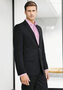 Mens Slimline Jacket in Plain Suiting