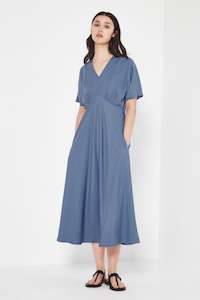 Fashion design: The Amalfi Dress in Mid Blue