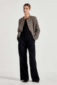 The Selbourne Trouser in Black Wool