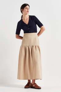 The Madrid Skirt in Tan