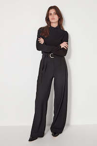 The Asher Trouser in Black