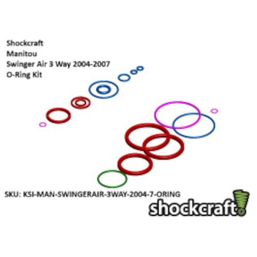 Rear Shock Service Kit for Manitou Swinger Air 3Way 2004-2007 Shocks (Shockcraft) Shockcraft