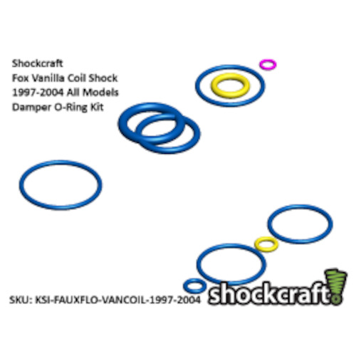 Products: Faux Flo Damper O-ring Kit for Fox Vanilla Coil Shocks 1997-2004 (Shockcraft) Shockcraft