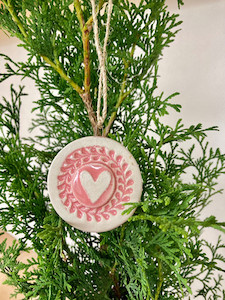 Shocking Pink white Christmas decoration Shockingpink