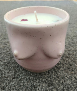 Double breasted Shocking Pink scented Candle Shockingpink