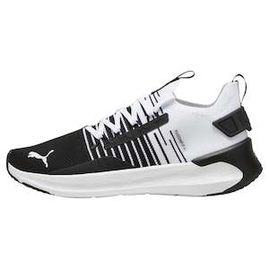 .PUMA SOFTRIDE Symmetry Fuzion Running Shoes Unisex - BLACK/WHITE - (310127 01) - MBC - R1L4