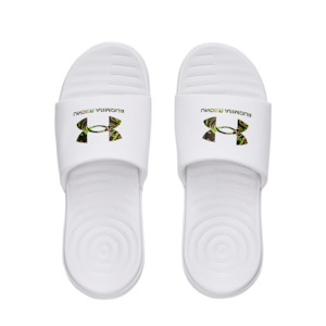 - Under Armour Men's Ansa Graphic Logo Slides White/Black/Coloured Camo - (3024435 106)