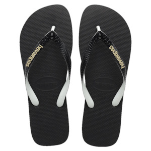 .Havaianas Top Rubber Flip Flops Black / White / Cream - CRM - F