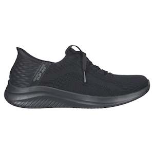 Shoe: .Skechers Womens Slip-Ins Ultra Flex 3.0 Brilliant Path - BLACK/BLACK - (149710.BBK) - PBT - R2L16