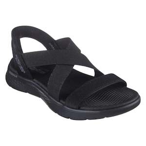 .Skechers Womens Slip Ins Sandals Go Walk Flex - Black/Black - (141489.BBK) - SDL - R2L16