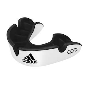 .Adidas Mouth Guard Opro Silver - WHITE - (F) Youth upto 10 (002371008) - F