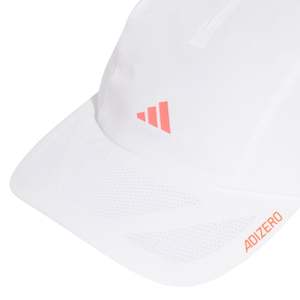 .ADIDAS RUNNING XADI ZERO LIGHTWEIGHT CLIMACOOL CAP - White/Lucid Red - (JD1161) - F