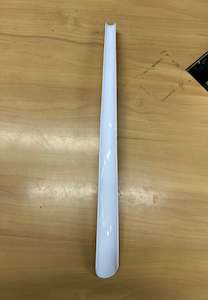 .Jumbo Plastic Shoe Horn White Large with hanging handle total length 57.5cm