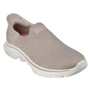 .Skechers Slip-Ins: GOwalk 7 - Springtime Wide Fit  - TAUPE / PINK - (125219.TPE…