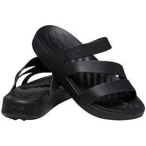 .Crocs Womens Getaway Strappy Black - (209587 001) - F