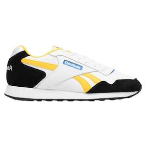 Shoe: .Reebok Mens Glide - WHITE/CLASSIC YELLOW/VECTOR RED - (100074227) - ICE - R1L5