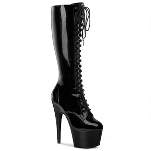 Shoe: ADORE-2023 Black Stretch Patent/Black