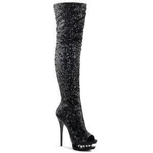 Shoe: BLONDIE-R-3011 Black Sequins/Black