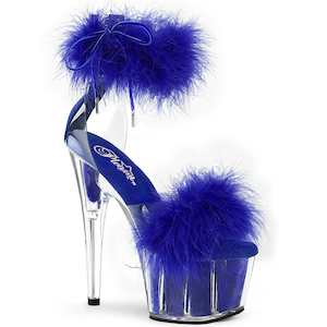 ADORE-724F Clear-Royal Blue Fur/M