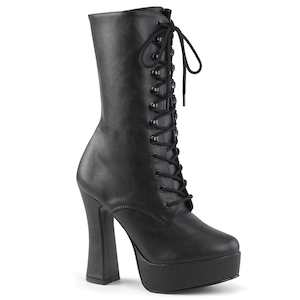 Shoe: ELECTRA-1020 Black Faux Leather/Black Matte