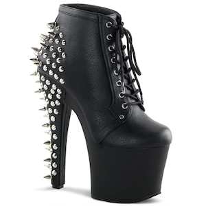 FEARLESS-700-28 Black Faux Leather/Black Matte