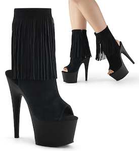 Shoe: ADORE-1019 Black Suede/Black Matte