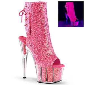 Shoe: ADORE-1018G Neon Pink Glitter/Neon Pink Glitter