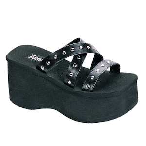 Shoe: FUNN-19 Black Vegan Leather