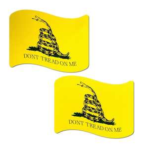 Don't Tread on Me Yellow Waving Flag Nipple Pasties