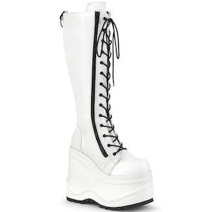 Shoe: WAVE-200 White Vegan Leather