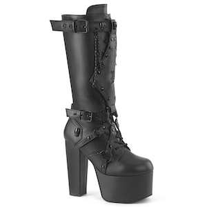 Shoe: TORMENT-218 Black Vegan Leather