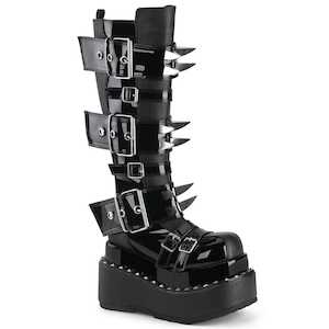 BEAR-215 Black Vegan Leather-Patent