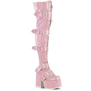 Shoe: CAMEL-305 Baby Pink Stretch Hologram