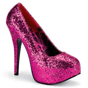 TEEZE-06GW Hot Pink Glitter