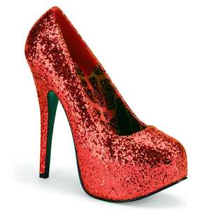 Shoe: TEEZE-06GW Red Glitter