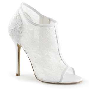 Shoe: AMUSE-56 Ivory Lace-Mesh