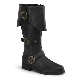 Shoe: CARRIBEAN-299 Black Distressed Pu