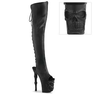 Shoe: RAPTURE-3019 Black Faux Leather/Black Matte