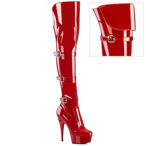 DELIGHT-3018 Red Stretch Patent/Red