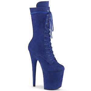 FLAMINGO-1050FS Royal Blue Faux Suede/Royal Blue Faux Suede