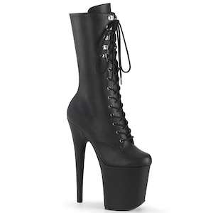 Shoe: FLAMINGO-1054 Black Faux Leather/Black Matte