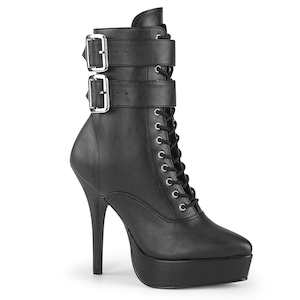 Shoe: INDULGE-1026 Black Faux Leather