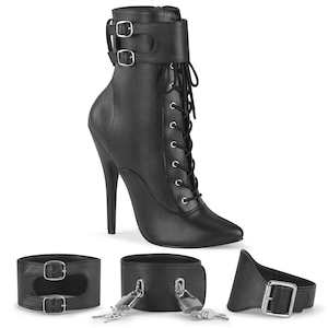 DOMINA-1023 Black Faux Leather