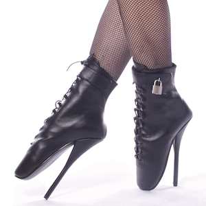 BALLET-1025 Black Leather