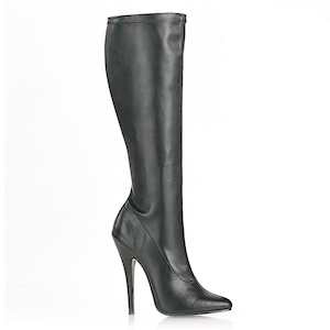 Shoe: DOMINA-2000 Black Stretch Pu