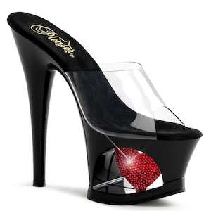 Shoe: MOON-701HRS Clear/Black-Red