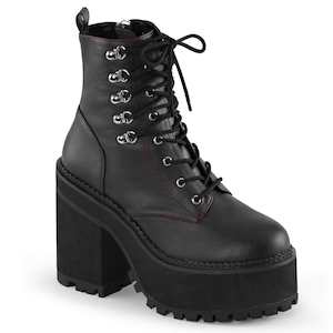 Shoe: ASSAULT-100 Black Vegan Leather