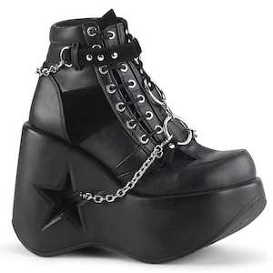 Shoe: DYNAMITE-101 Black Vegan Leather-Vegan Suede