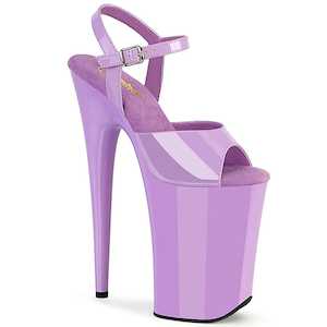 Shoe: INFINITY-909 Platform Shoes Lavender Patent Lavender